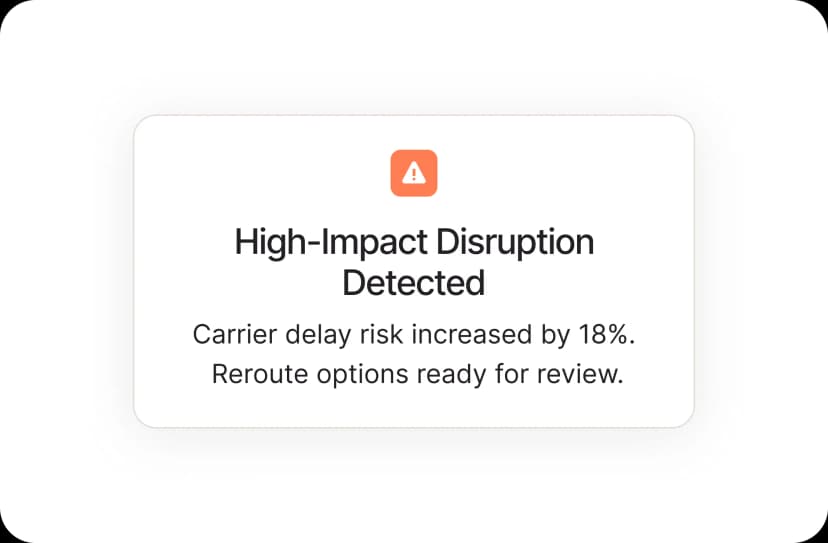 Faster Response to Disruptions